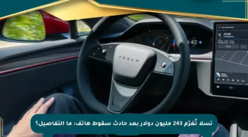 تسلا تُغرّم 243 مليون دولار بعد حادث سقوط هاتف: ما التفاصيل؟